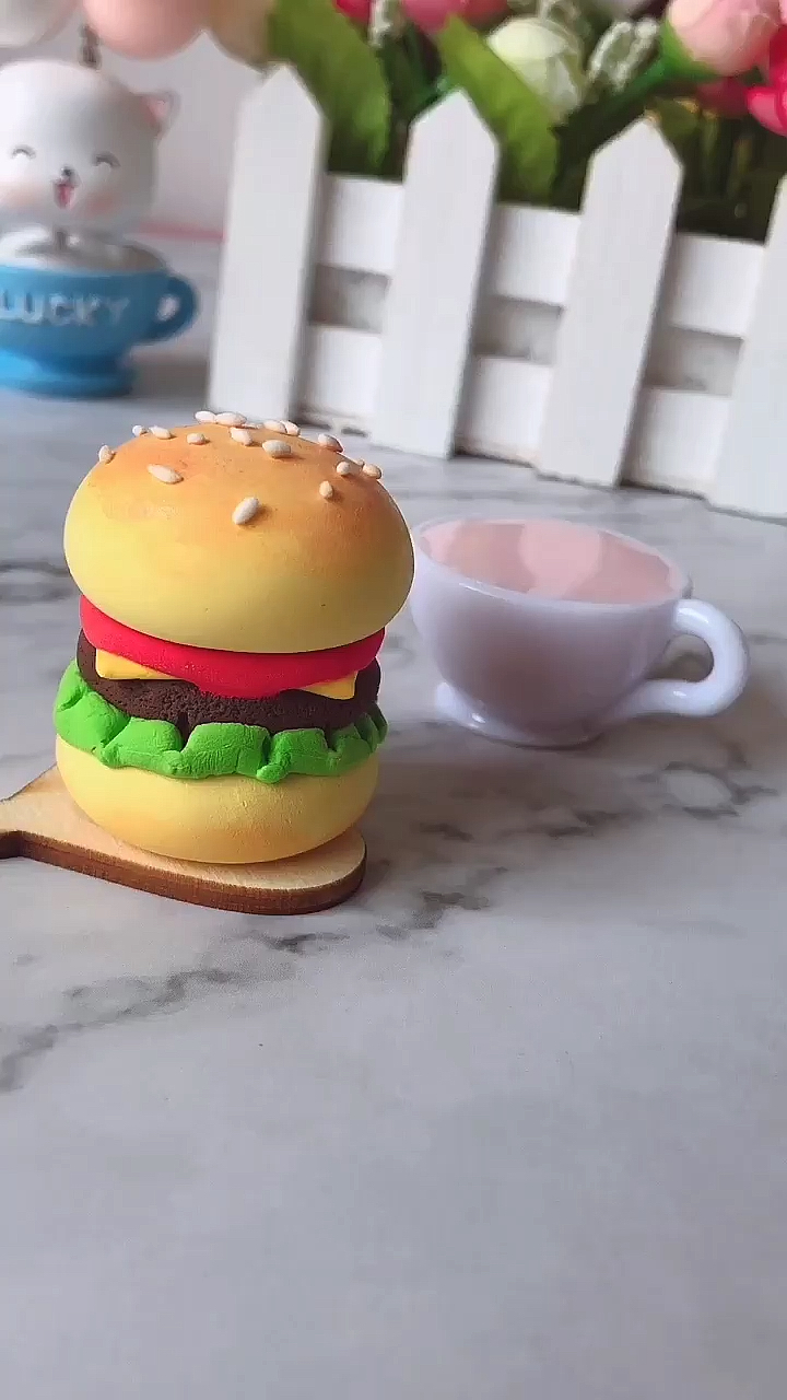 #手工制作#粘土制作迷你小汉堡