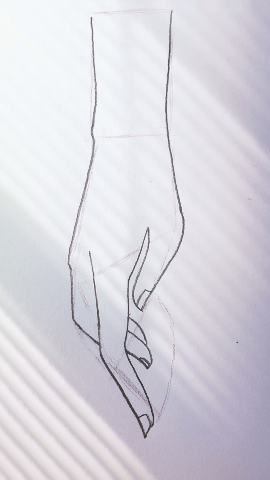 #简笔画教学#杨幂老师，对不起！手这样画很简单哦。
