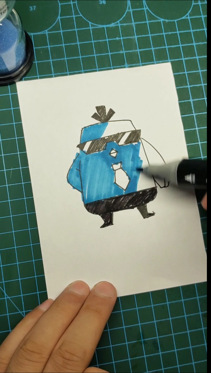 #绘画#用一分钟的时间画鸡大宝