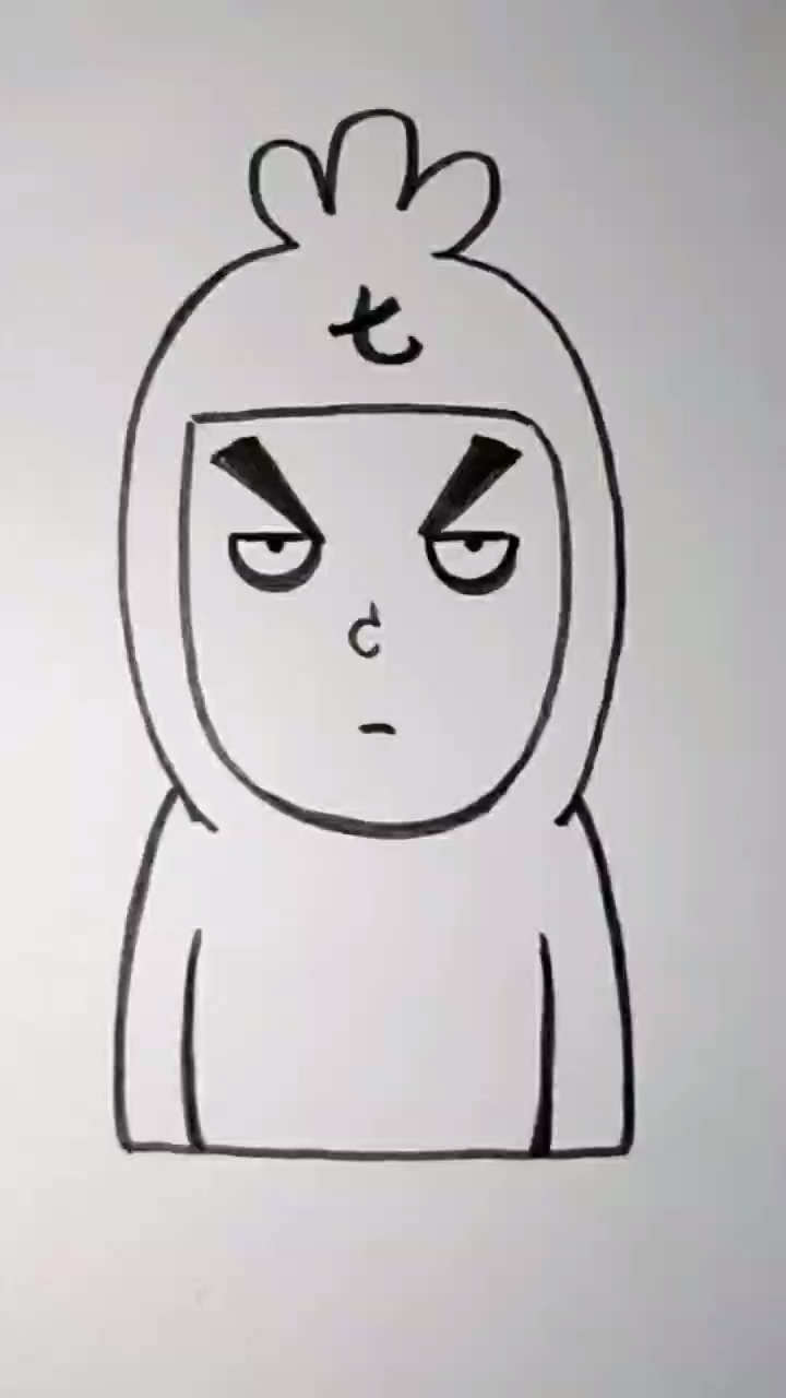 #我要上热门#简笔画此刻伍六七