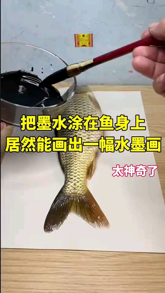 你们说到底能不能画出一幅鱼的水墨画呢