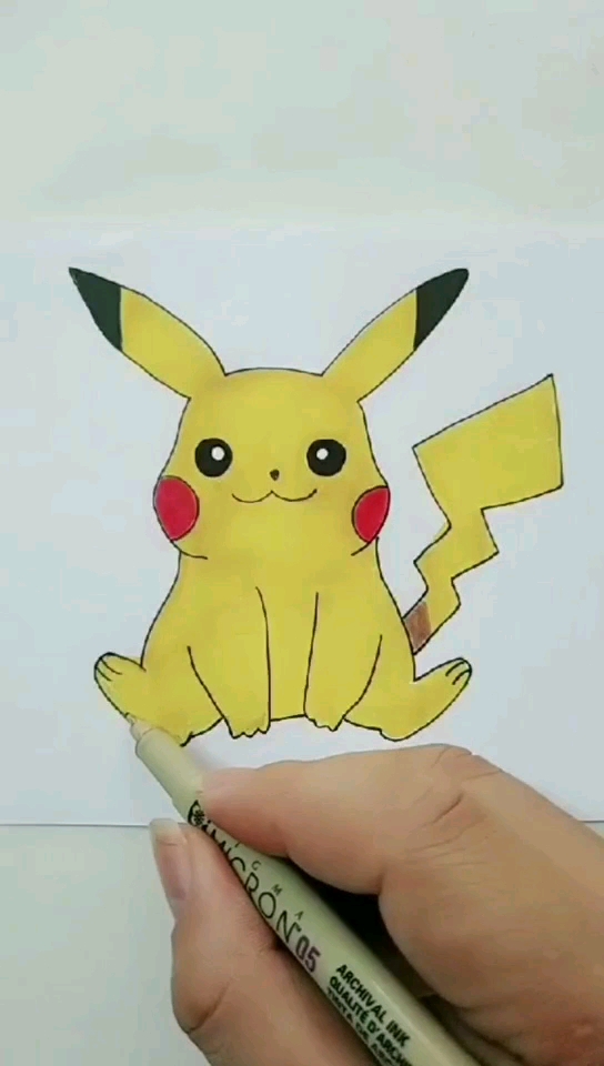 可爱皮卡丘简笔画
