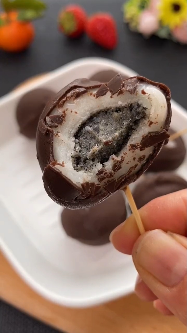 制作巧克力汤圆