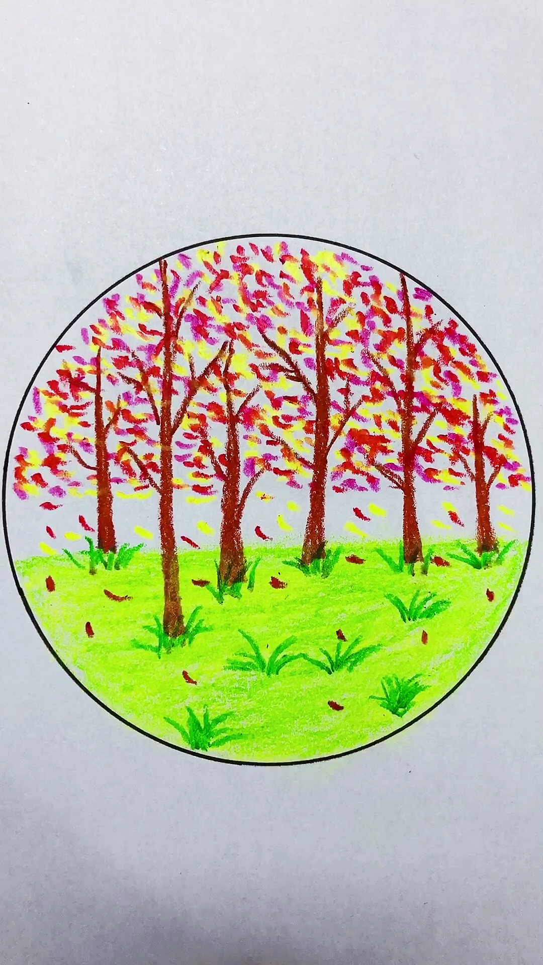 #我要上热门#超简单蜡笔画