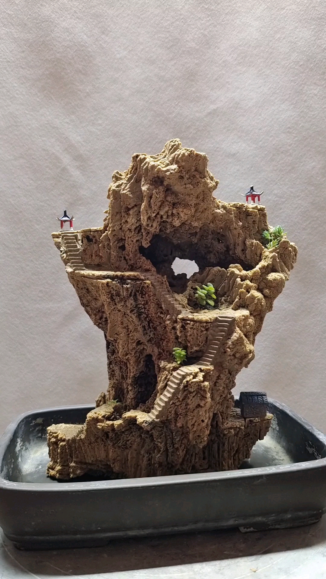 吸水石假山盆景新作欣赏四十七