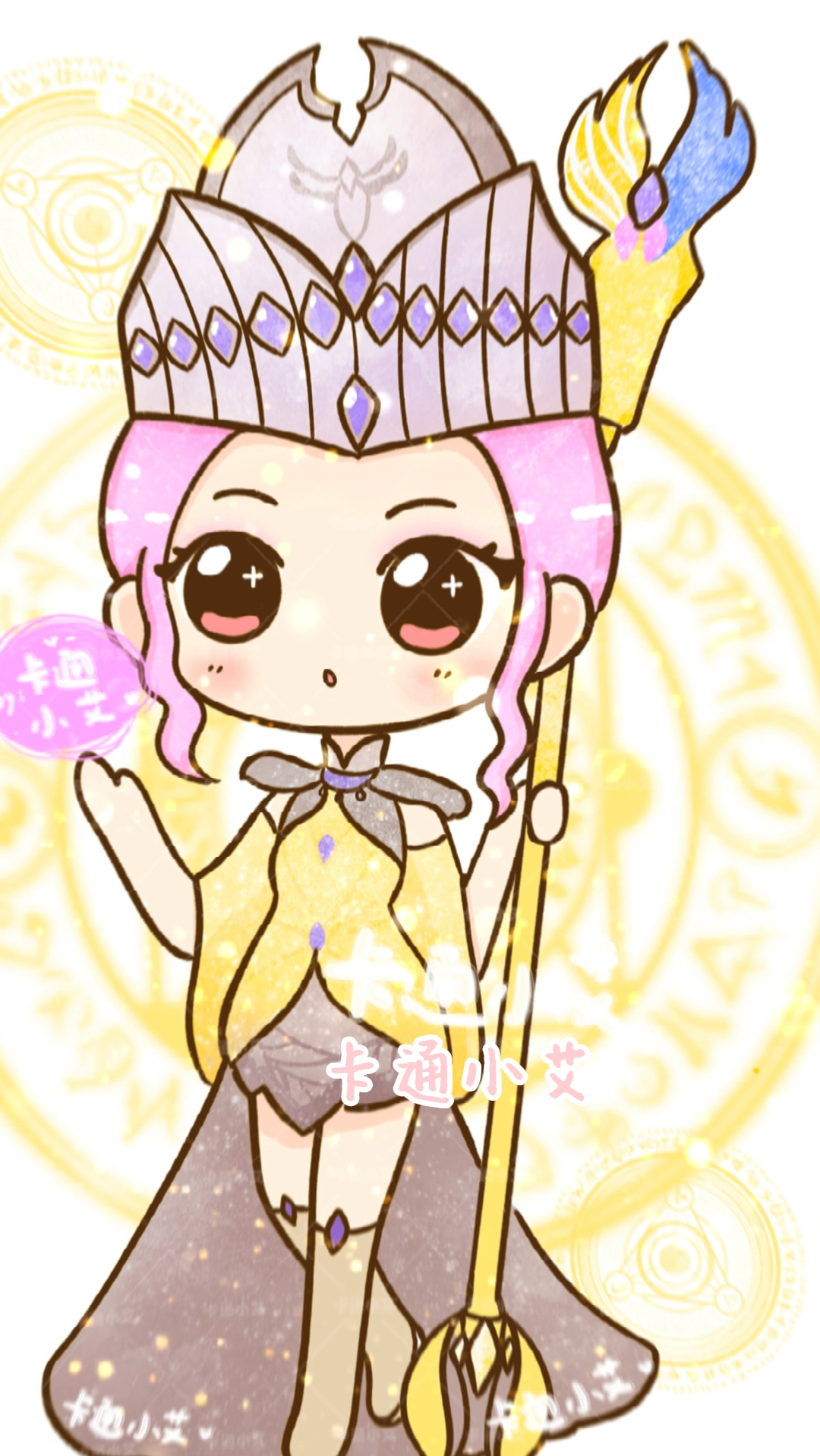 #斗罗大陆#比比东卡通画斗罗大陆Q版简笔画