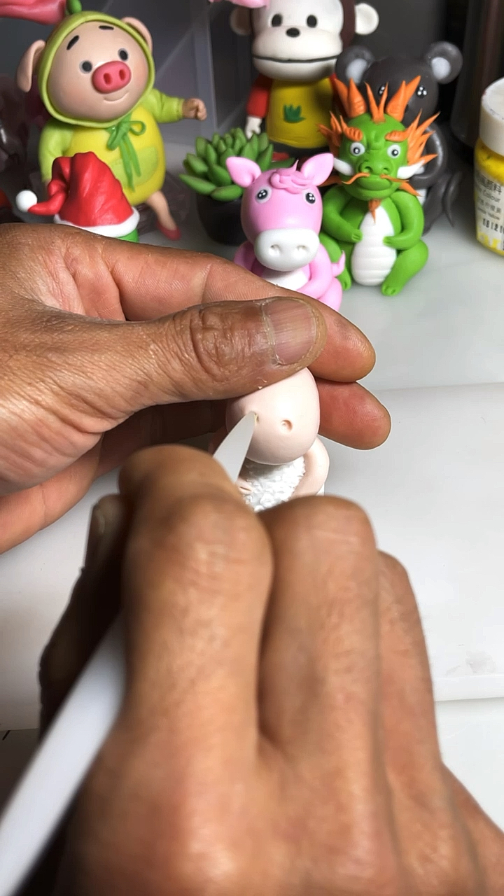 #最新改良面塑粘土配方#面塑十二生肖卡通(羊)制作视频教程、喜欢的朋友可以点赞关注、后期有