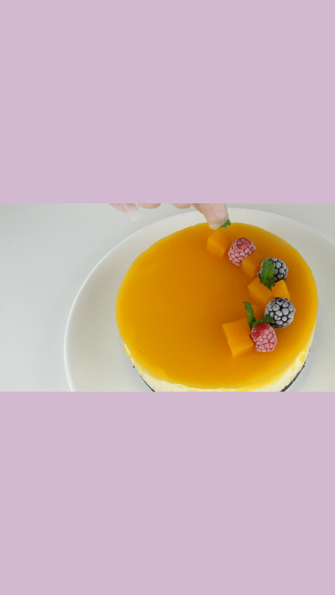 #SumsumCooking#芒果芝士蛋糕，无需烤箱