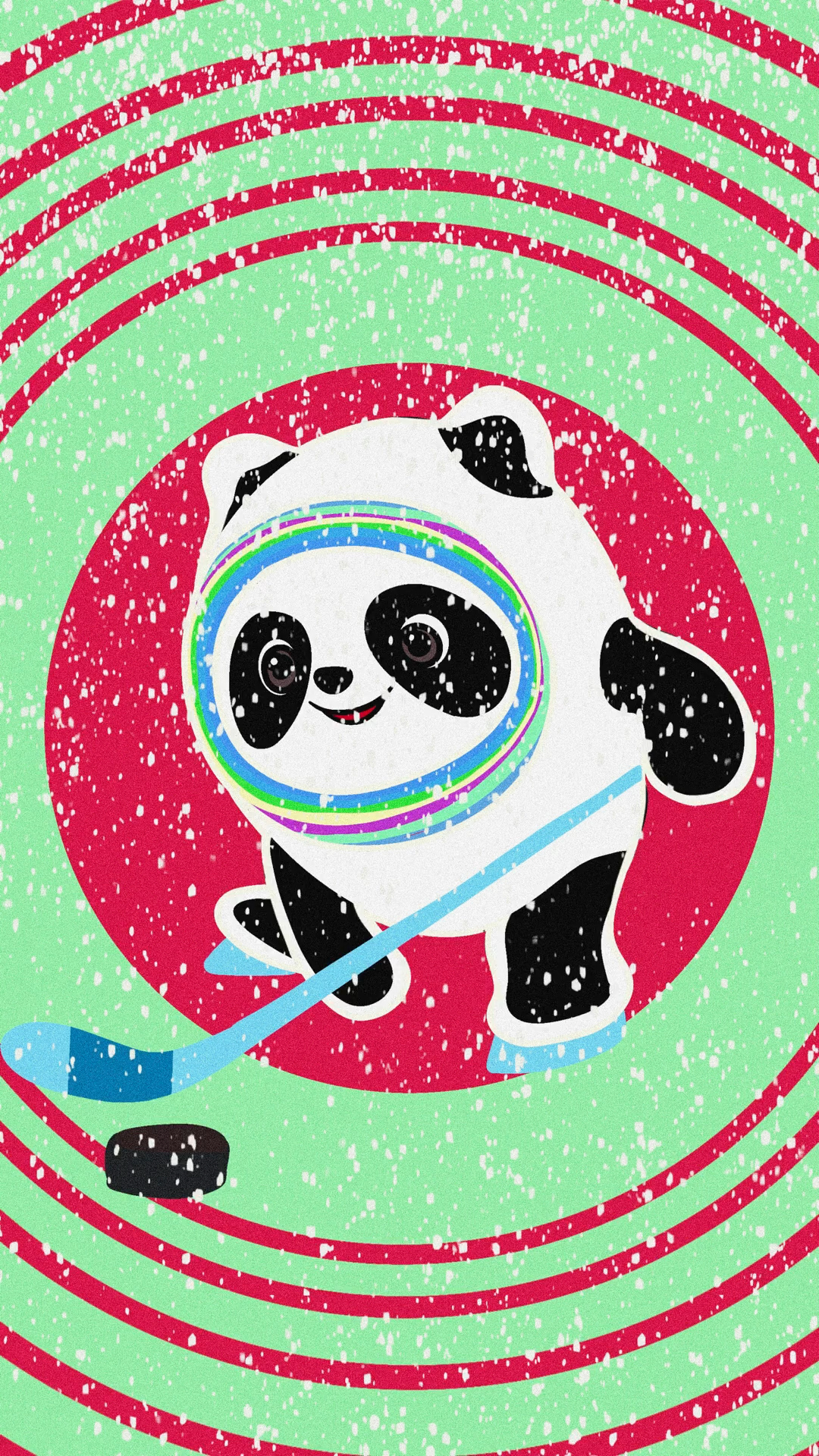 #破壳计划#挑战画一百个冰墩墩为中国队加油,第四个,还剩下96个中国队加油