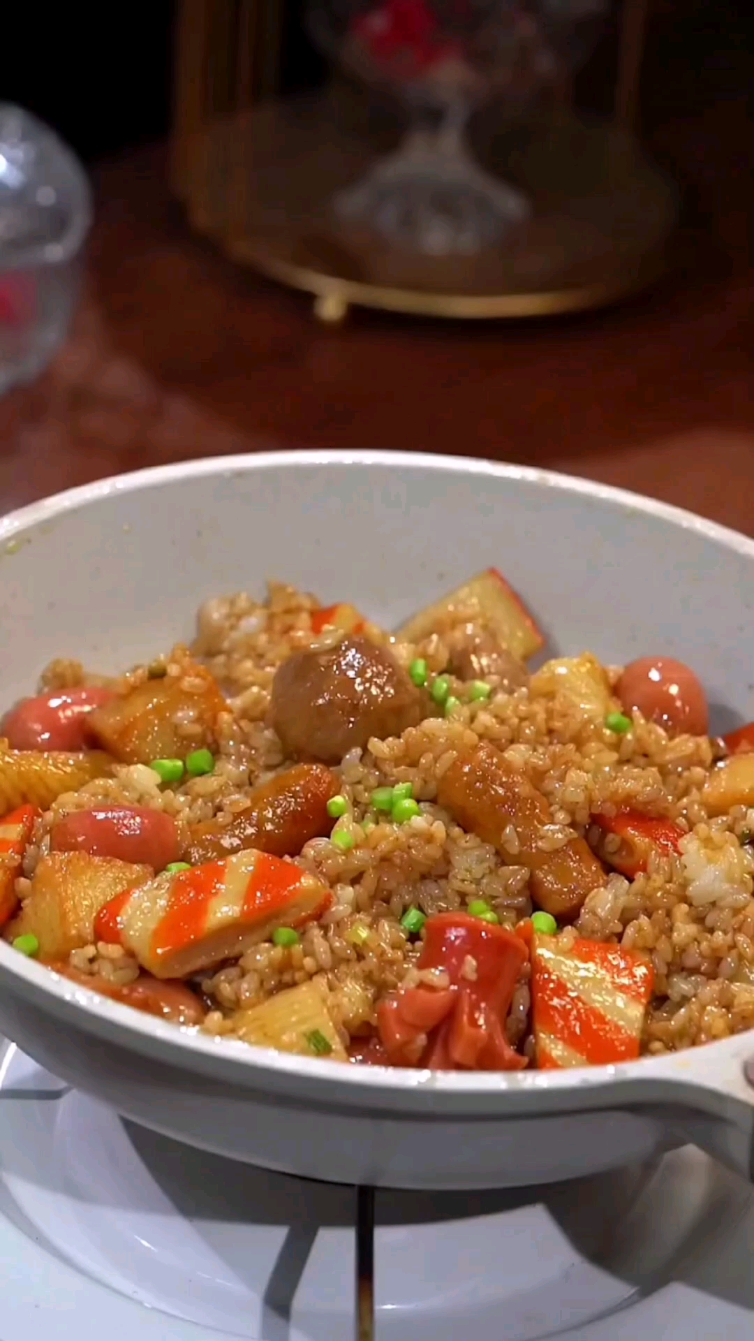 #美食#丸子炒饭简单好做又好吃。