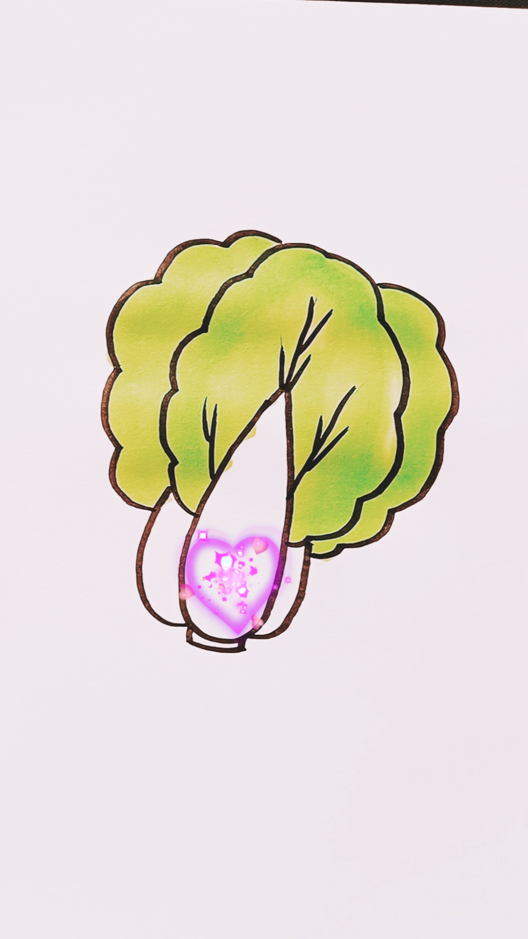 简单的,白菜简笔画