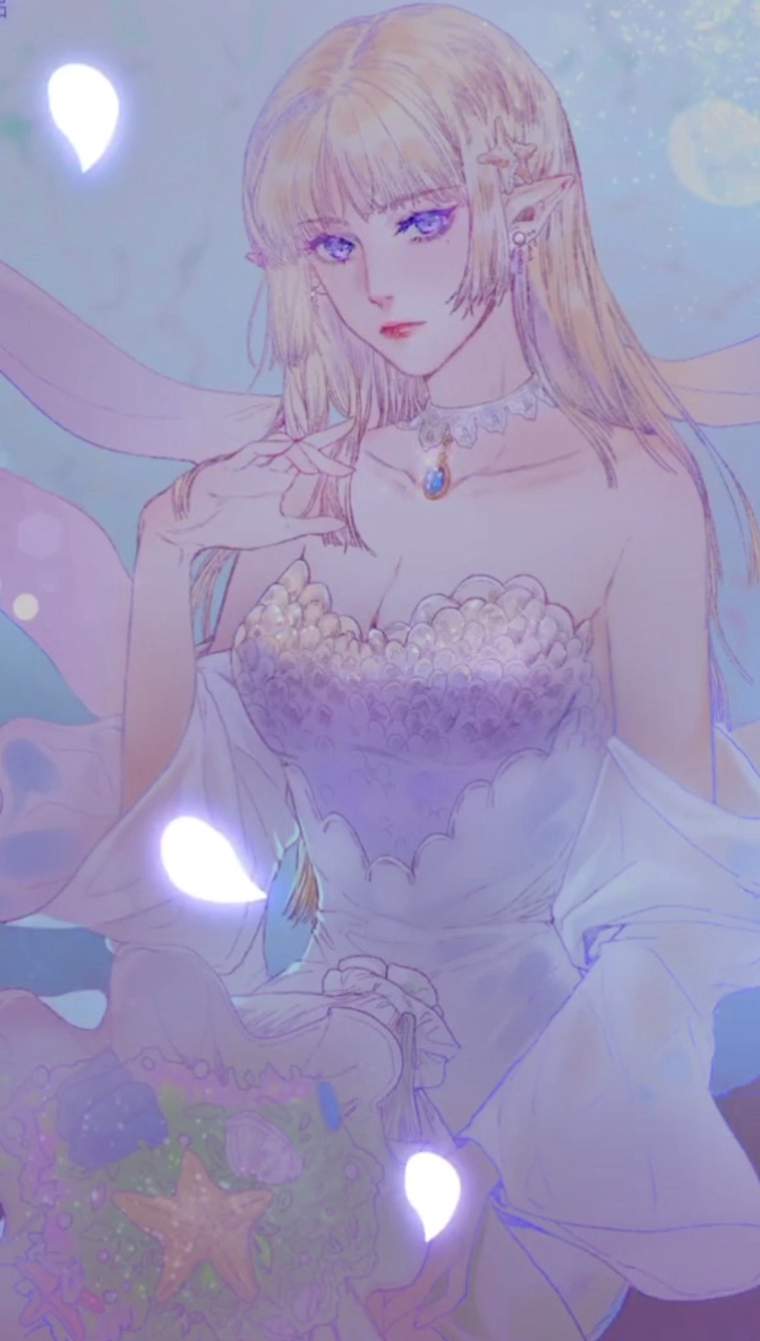 #绘画#画个人鱼姐姐～线稿一时爽