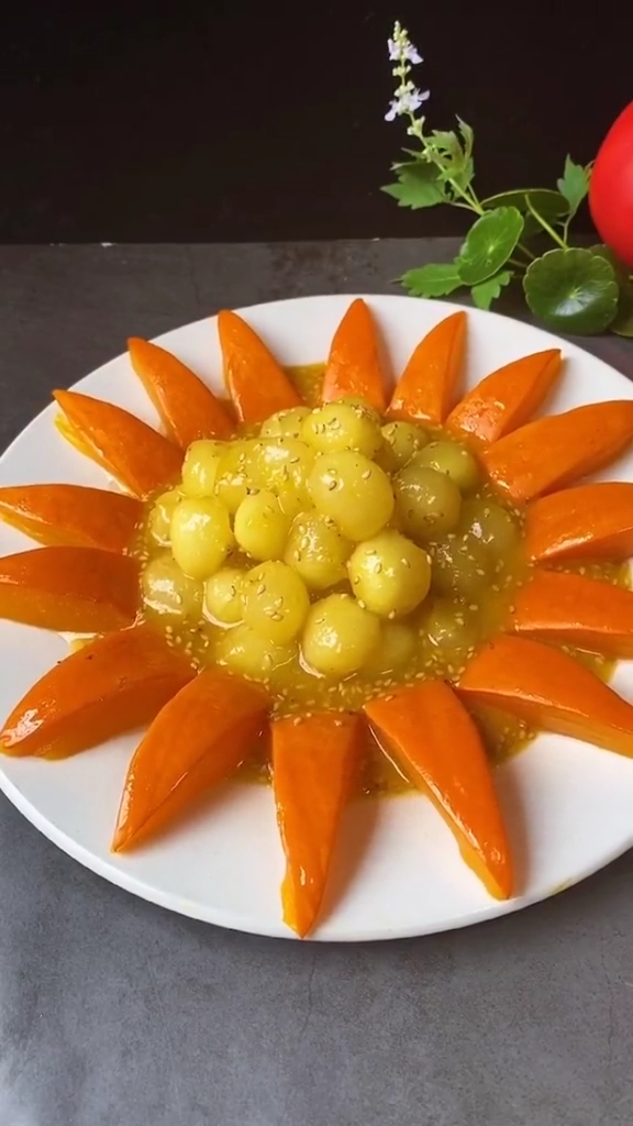 冬瓜球配南瓜非常好吃