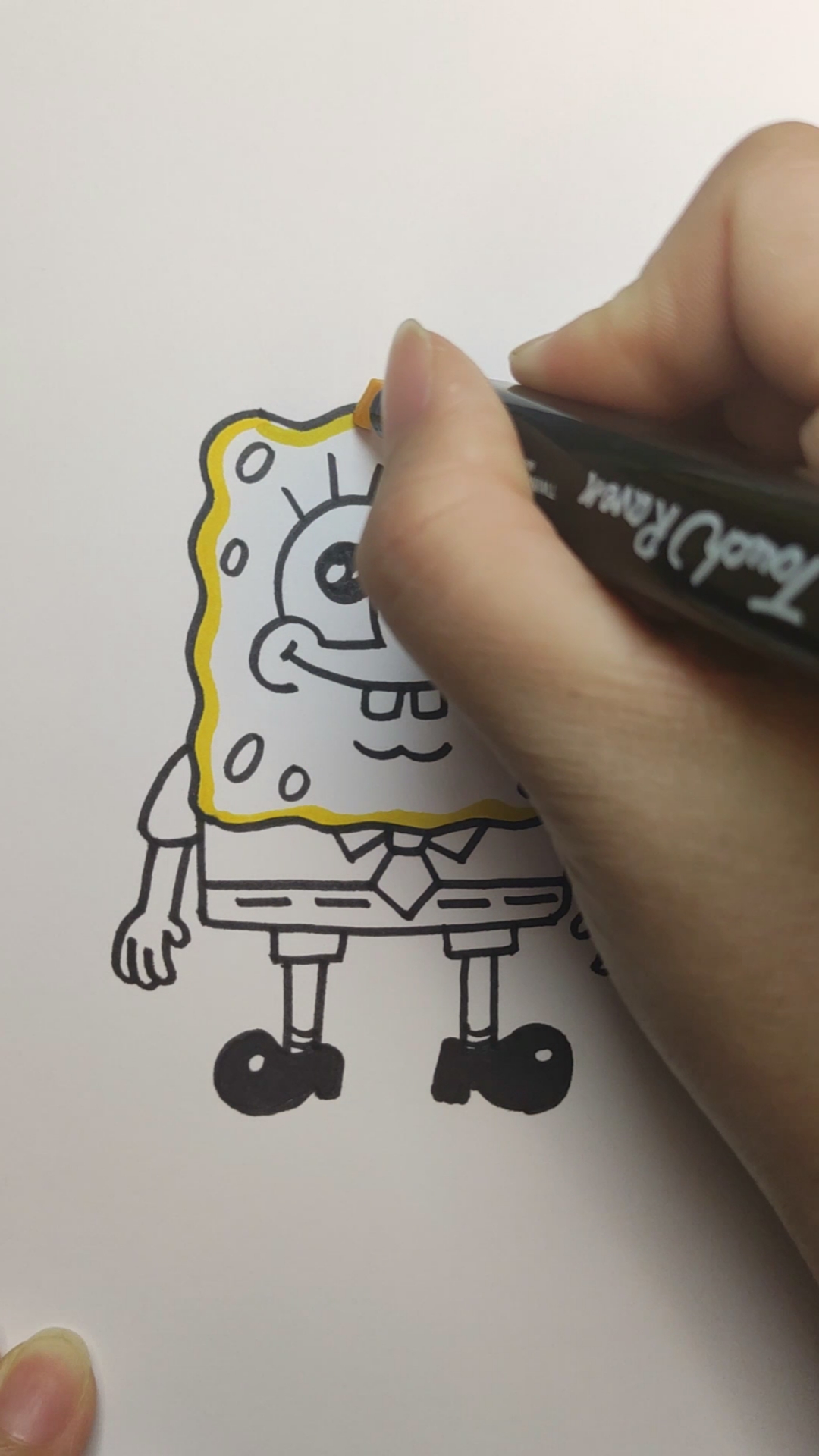 #画画原来如此简单#你喜欢海绵宝宝吗