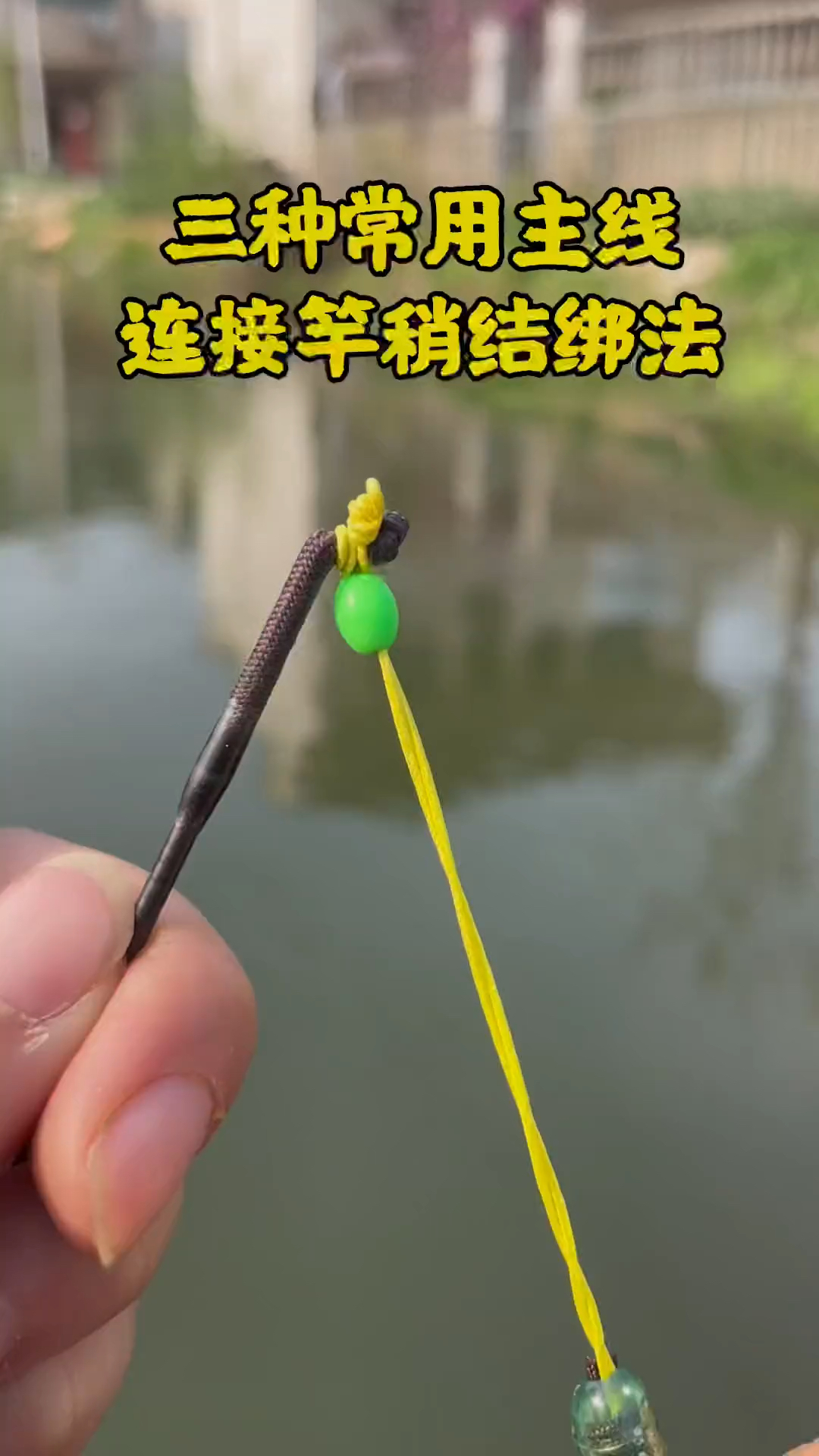 #钓鱼#主线连接竿稍节绑法,简单易学,新手也能钓大鱼。