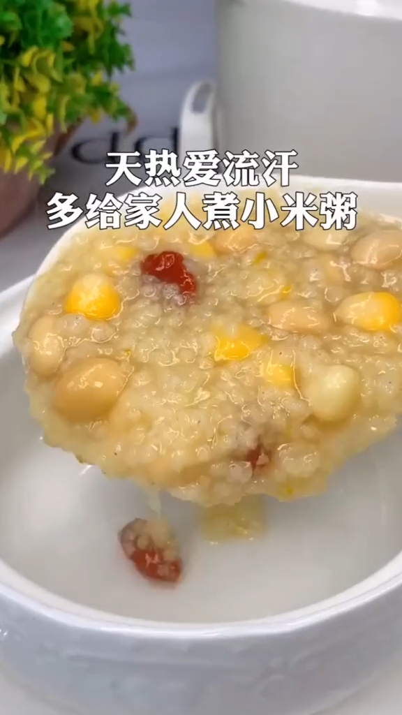 #美食#三伏天流汗多营养流失易缺乏,多给自己和家人煮这碗小米粥!