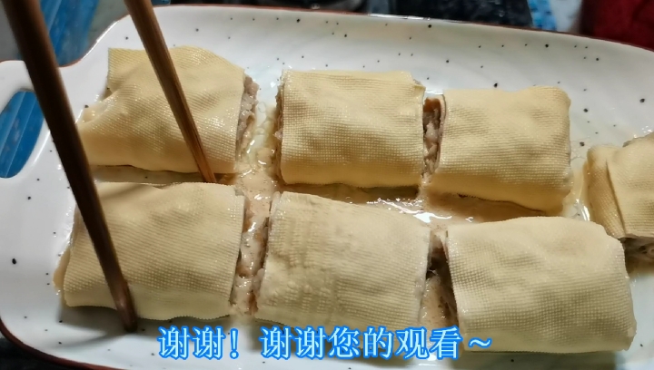 #美食#风之食谱《百叶卷肉》每日家常菜,简单美味