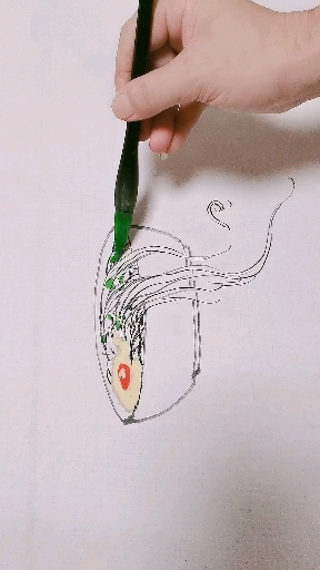 长寿面的画法