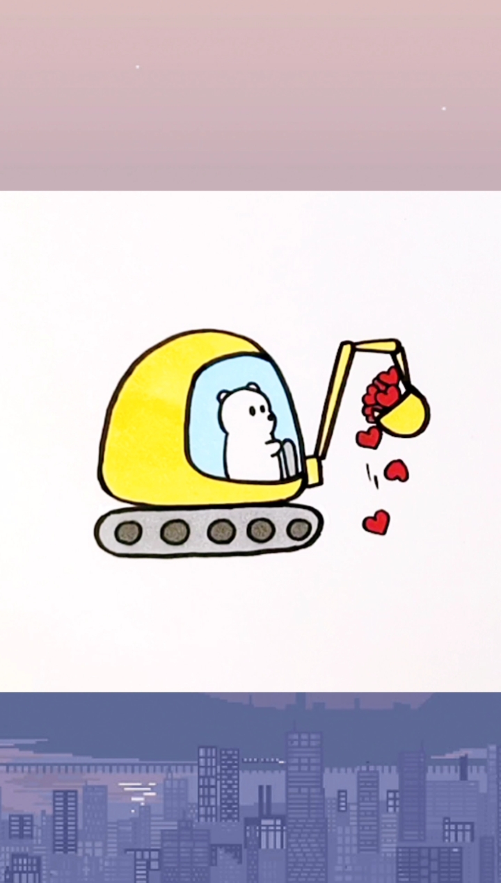 #简笔画#一只山东学艺回来的熊熊