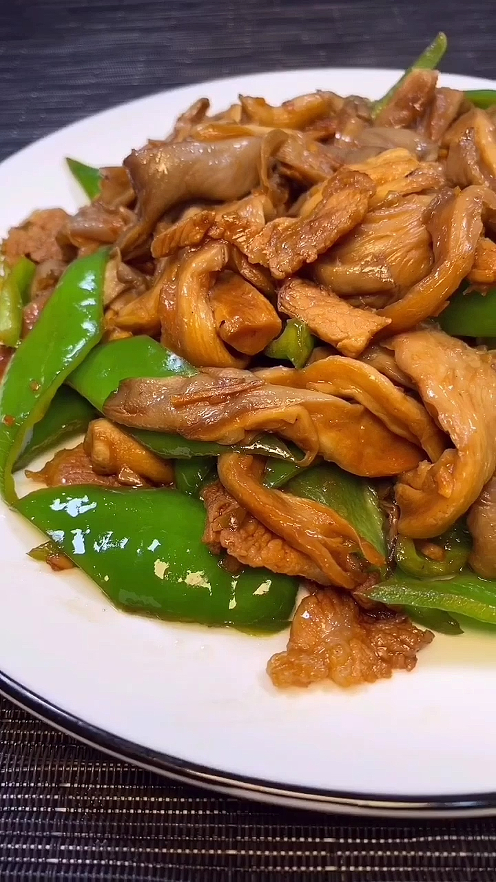 鲜蘑炒肉教程