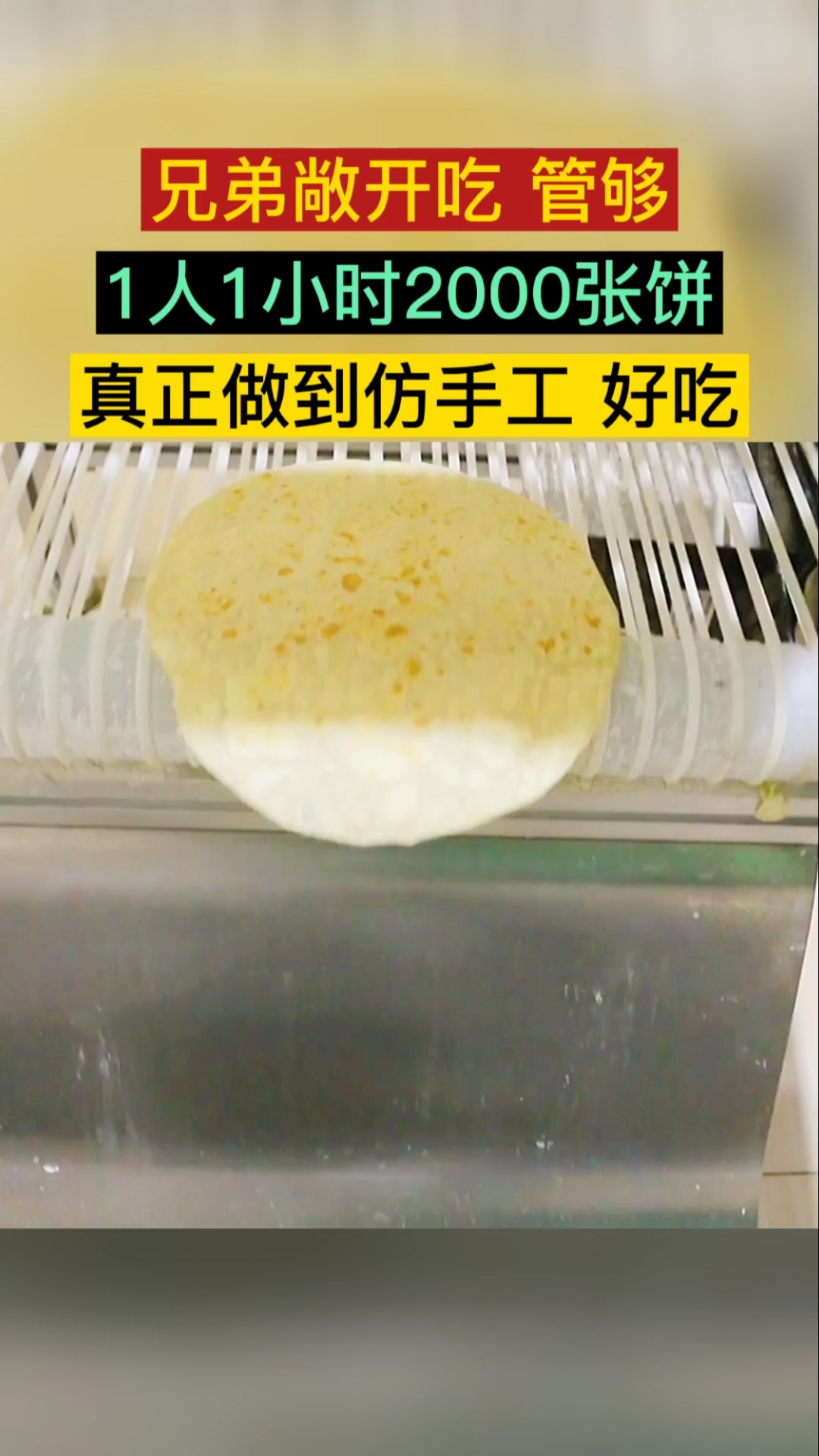 #烙饼机#1人1小时2000张饼劲道好吃真正做到仿手工卷饼墨西哥鸡肉卷老北京鸡肉卷