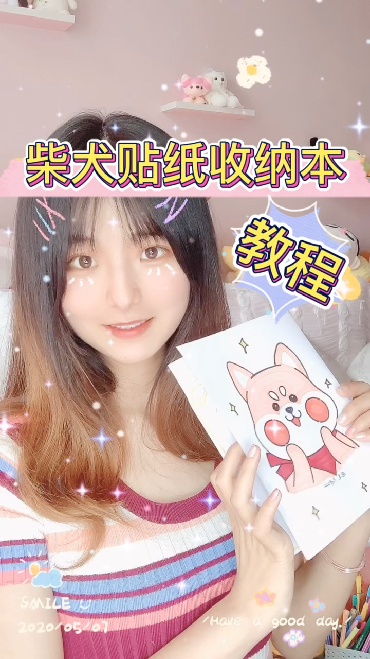 #手工制作#自制贴纸收纳本手工手绘教程，可以装别的东西哦