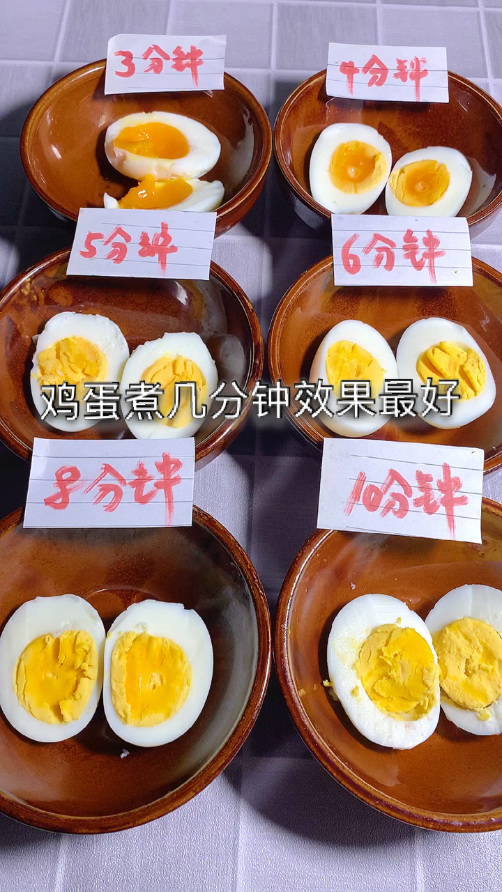 #每天一点冷知识#鸡蛋到底煮几分钟效果最好,营养健康安全好吃