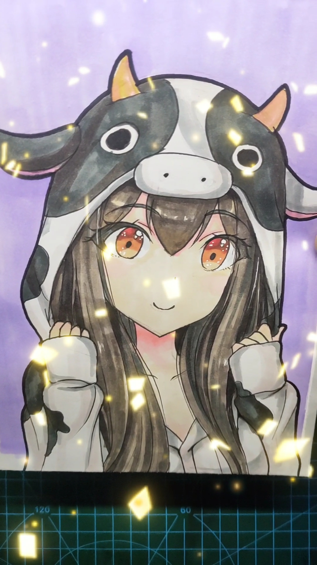 #卡通漫画#学漫画前画的牛和学漫画后画的牛