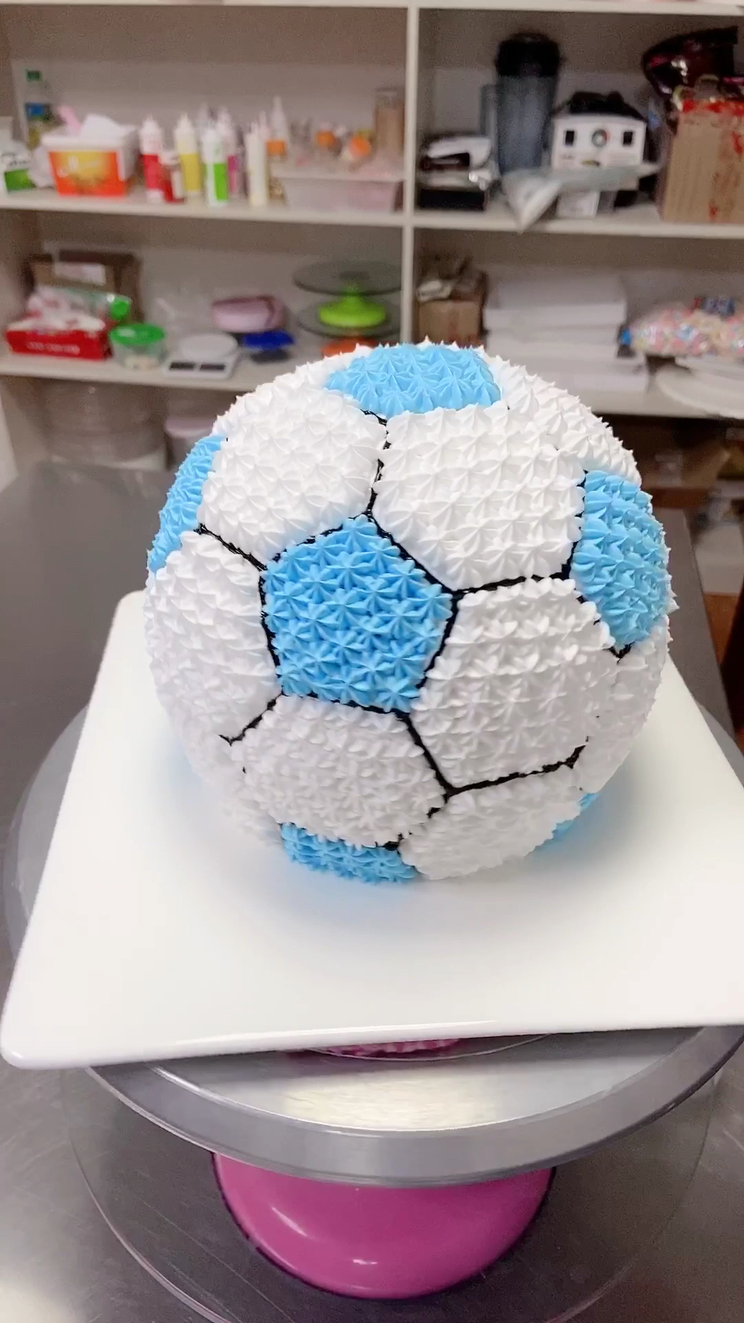 #生日蛋糕#足球教程