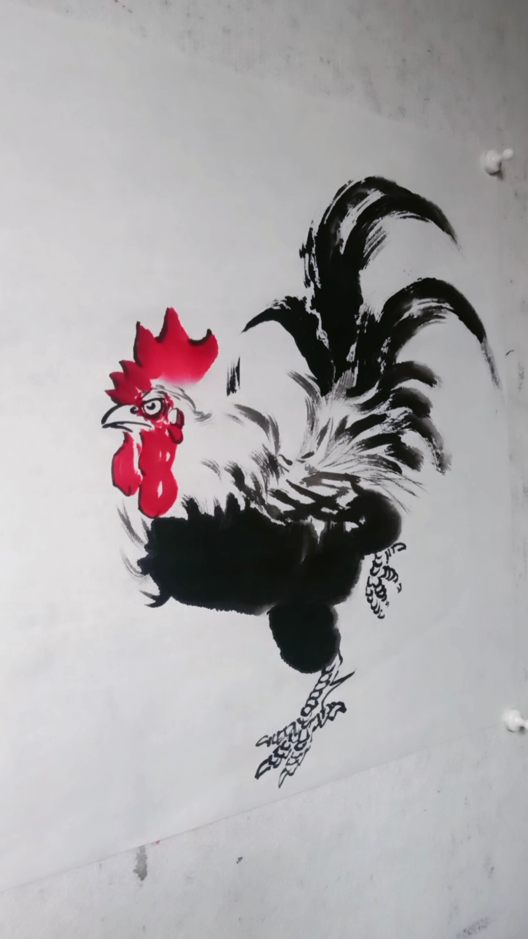 画公鸡就这样画了