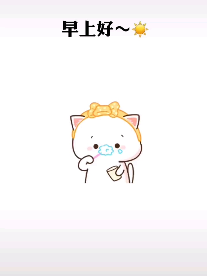 早上好~