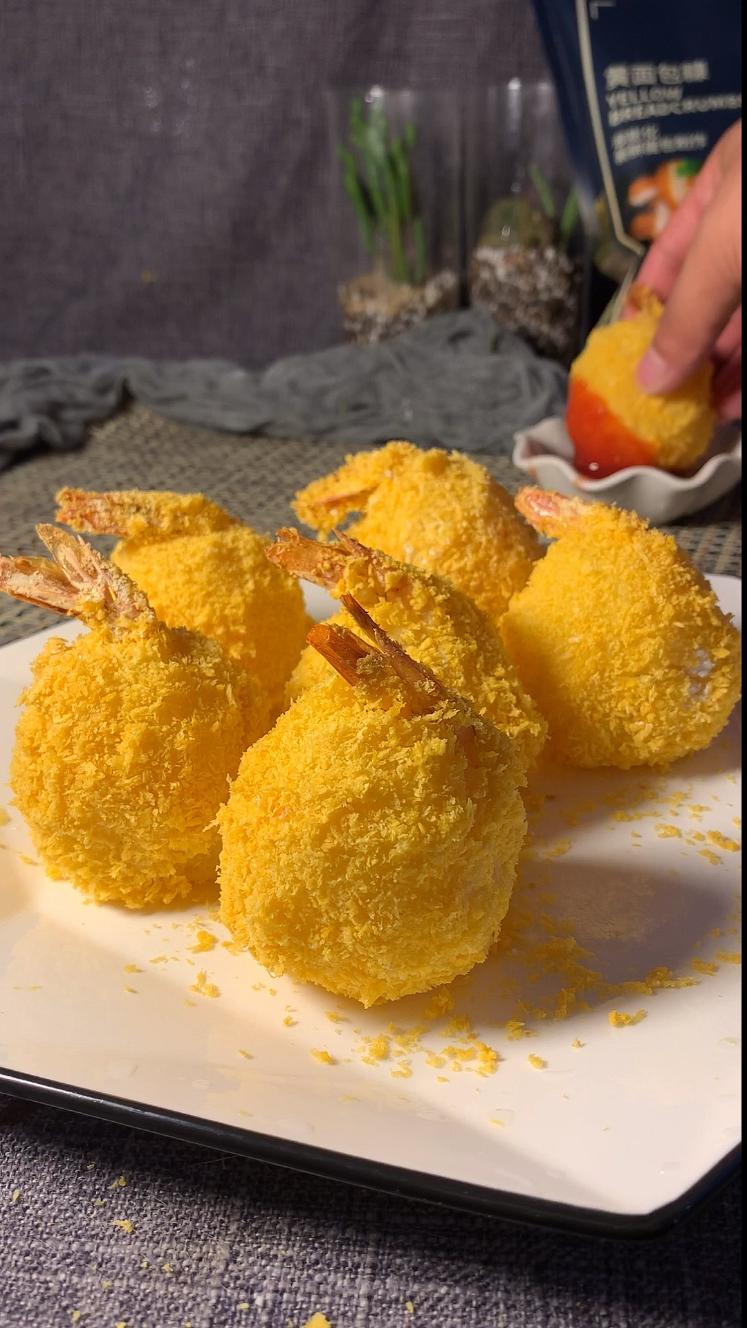 #美食#比肯德基还好吃的土豆泥虾球。