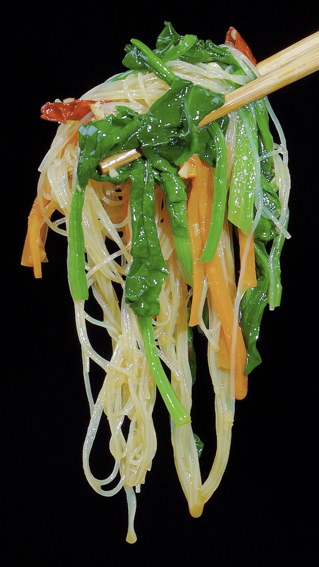 #美食#菠菜拌粉丝,在家这样拌才好吃!
