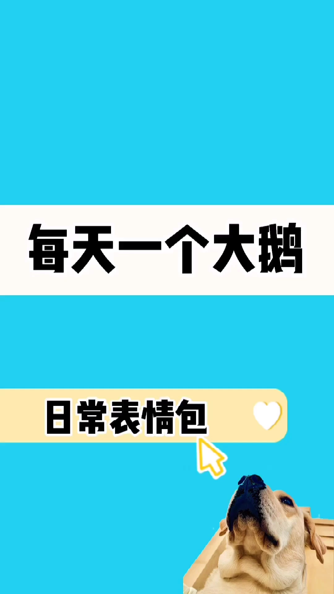 每天一个大鹅日常表情包