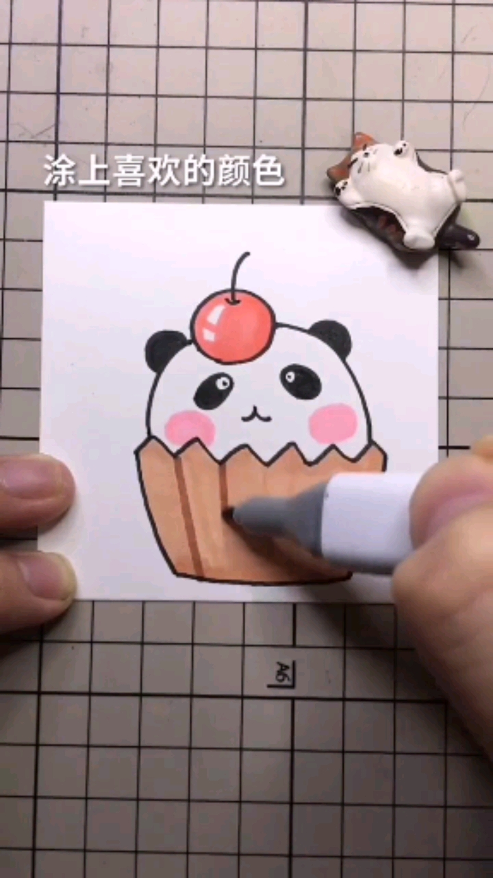 今天分享可爱熊猫蛋糕