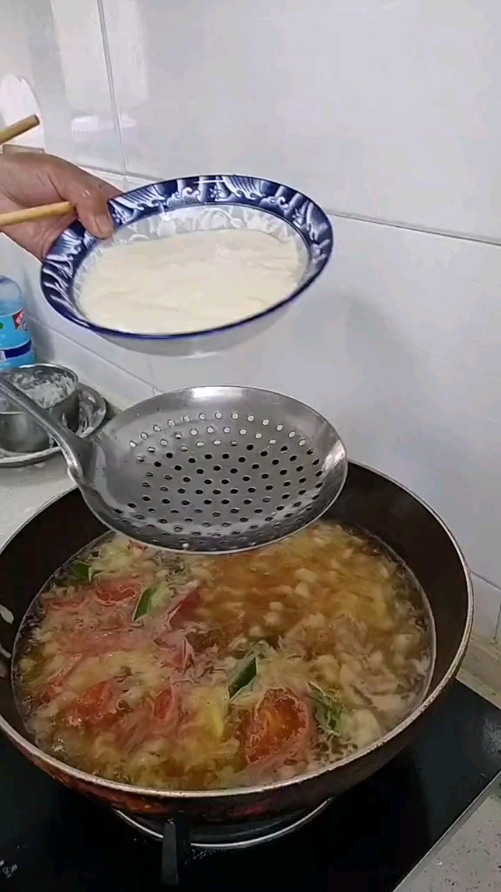 #家常面点#最简单的家庭版旮沓汤做法
