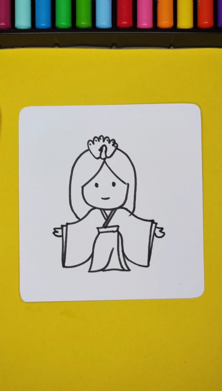 #简笔画#古装姑娘