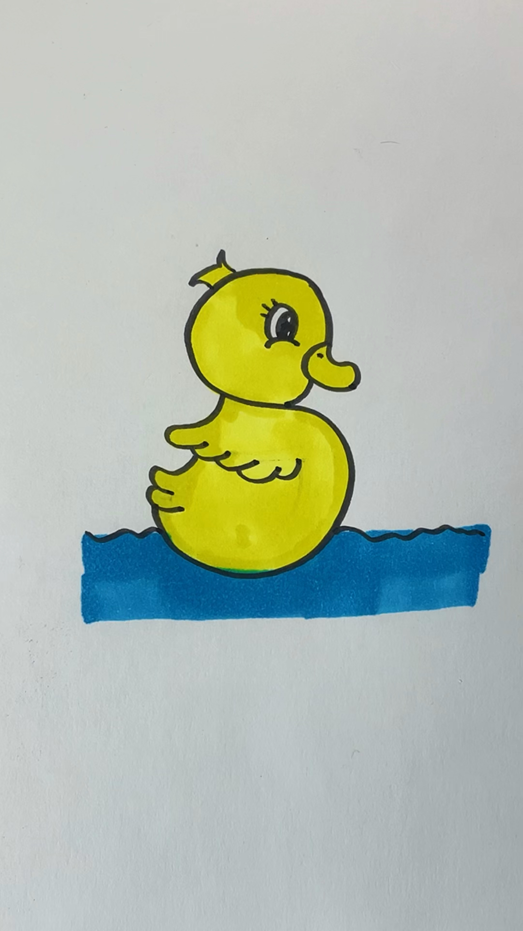 #简笔画#儿童简笔画:小鸭子,字母S画一只小鸭子