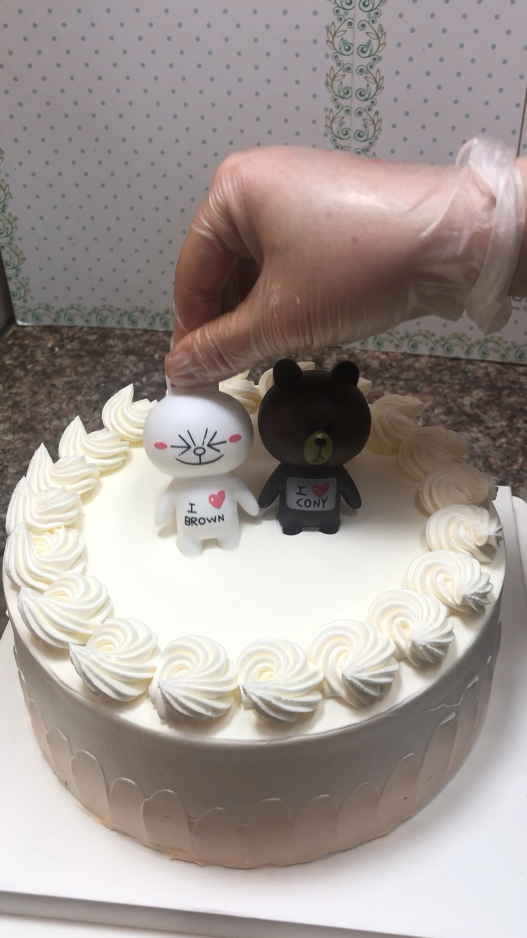 #生日蛋糕#小熊和小兔