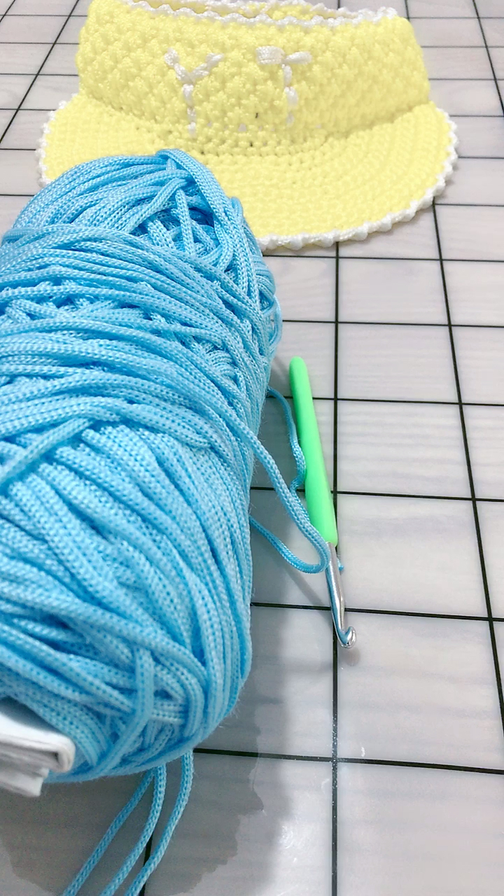 #手工编织#漏帽顶棒球帽,编织教程1