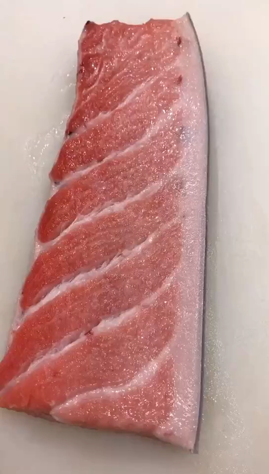 #金枪鱼大腹#这块金枪鱼大腹大家看看这个品质怎么样?
