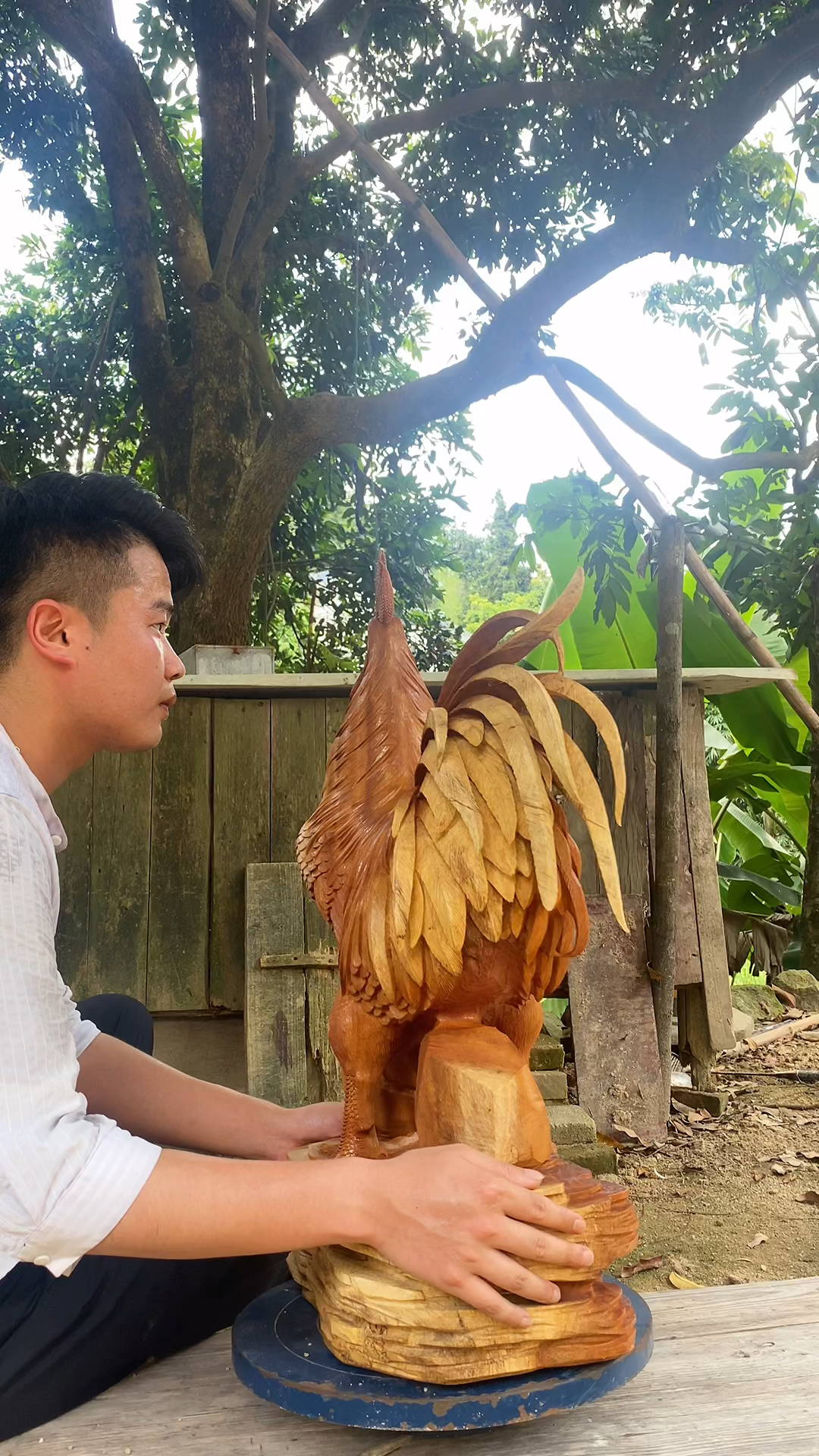 #民间工艺品#土生土长的大公鸡