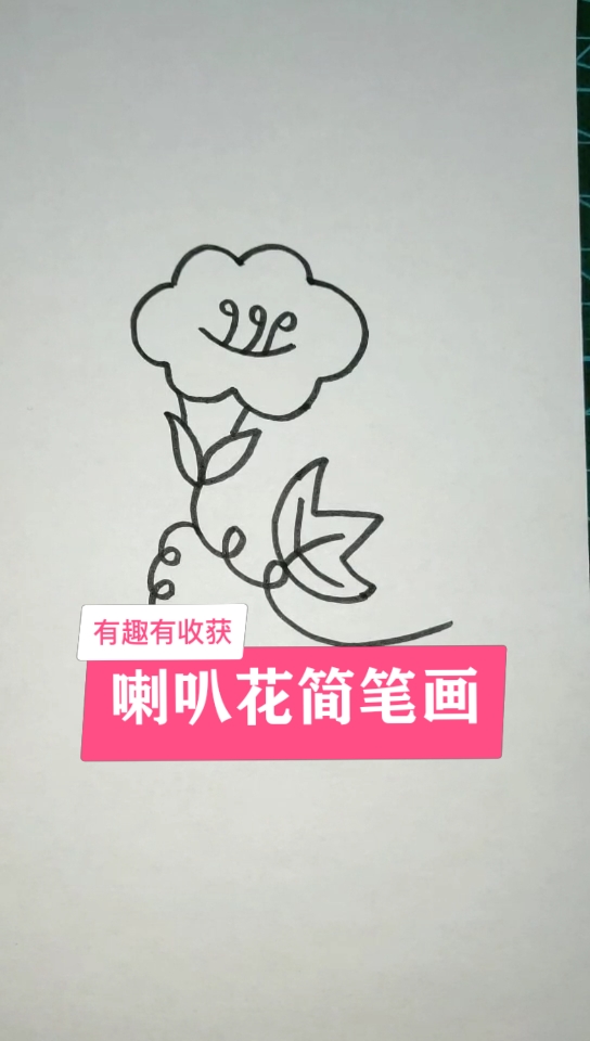 #音为有你#简笔画喇叭花开……