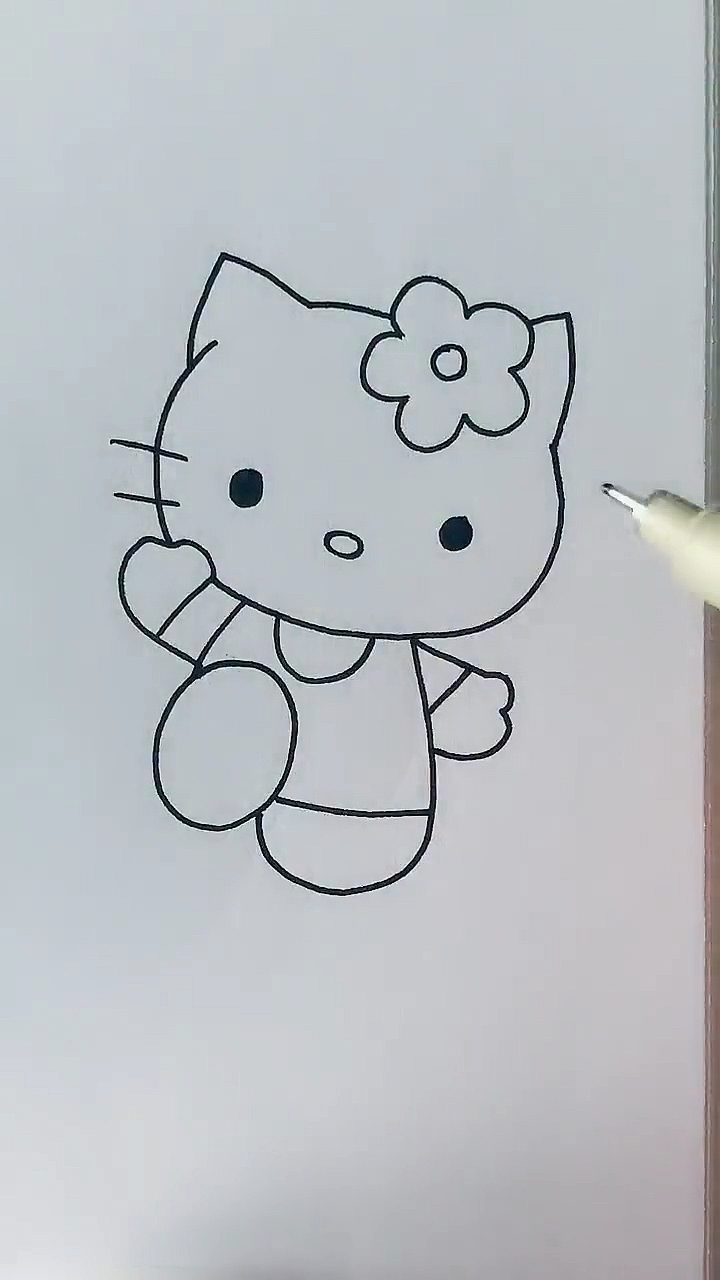 #带你去旅行#画凯蒂猫#简笔画
