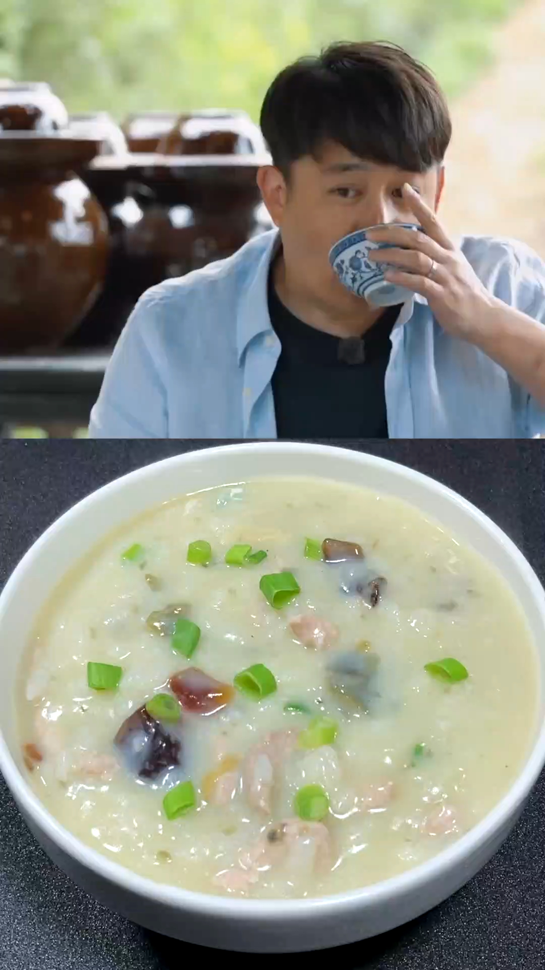 #在家做个拿手菜#皮蛋瘦肉粥这么做真的很好吃又香又浓稠