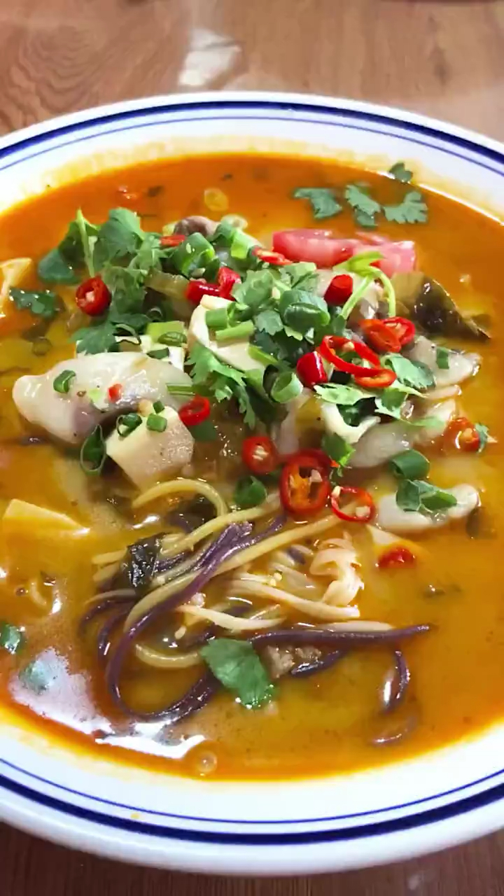 #美食看中国#特色五谷鱼粉,有原味,麻辣,番茄,金汤四种口味,配方配料全部教授!