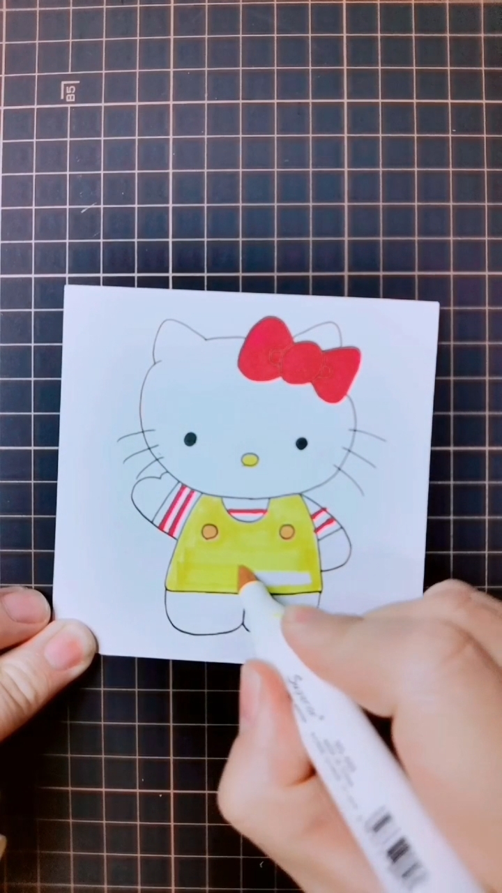 #简笔画#可爱Kitty猫简笔画