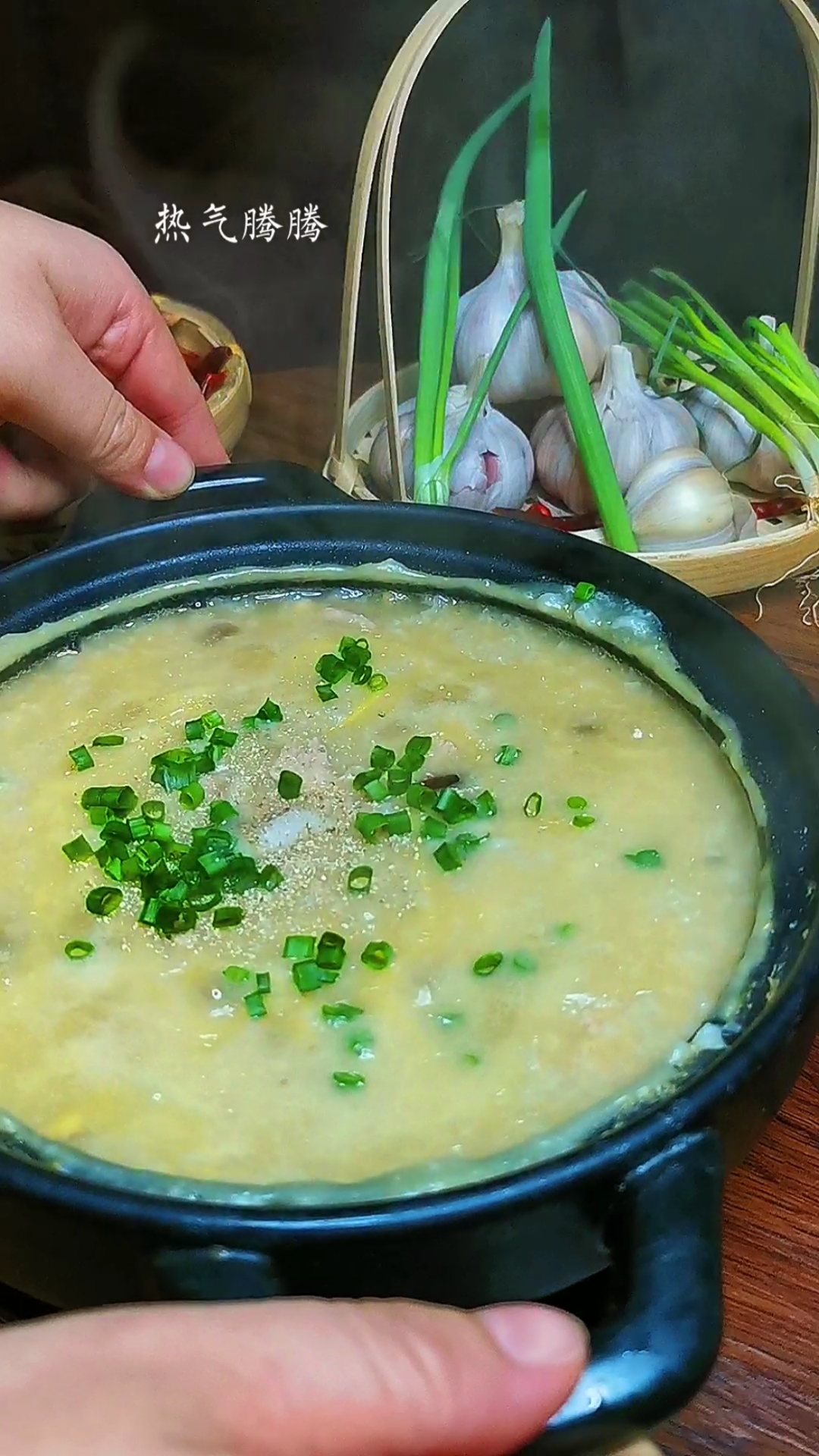 #贴秋膘#皮蛋瘦肉粥,以前都是后后放皮蛋,没想到先放更香