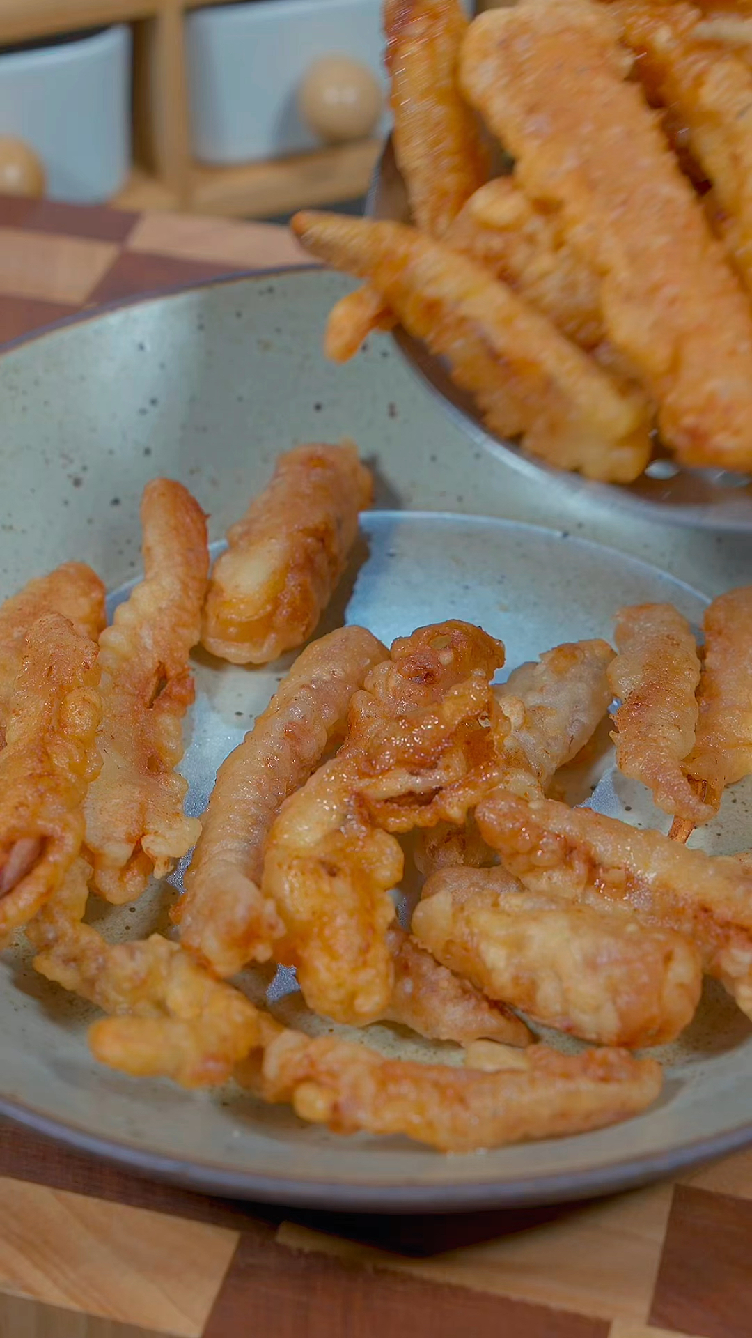鱿鱼须这样做,焦香酥脆,真的太好吃啦~