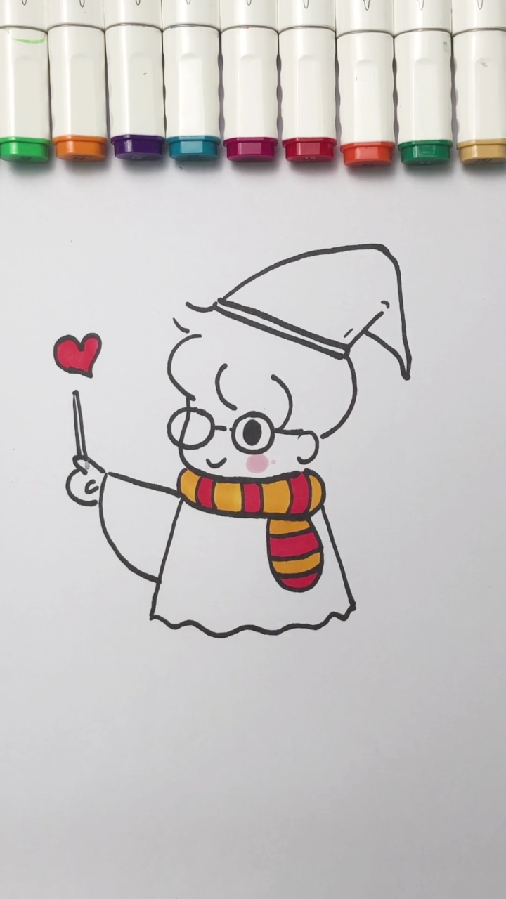 #哈利波特#哈利波特简笔画